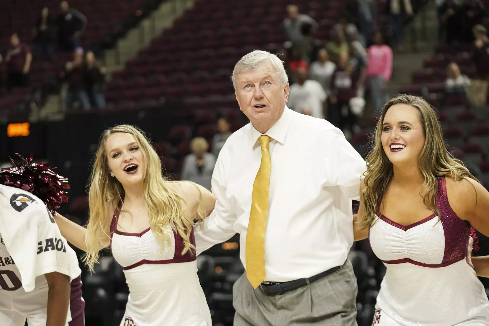 COLLEGE STATION, TX - NOVEMBER 10, 2019 - Gary Blair Head Coach of the Texas A&M Aggies during the game between the Texas A&M Aggies and the Duke Blue Devils in College Station, TX. Photo By Spencer Gnauck/Texas A&M Athletics