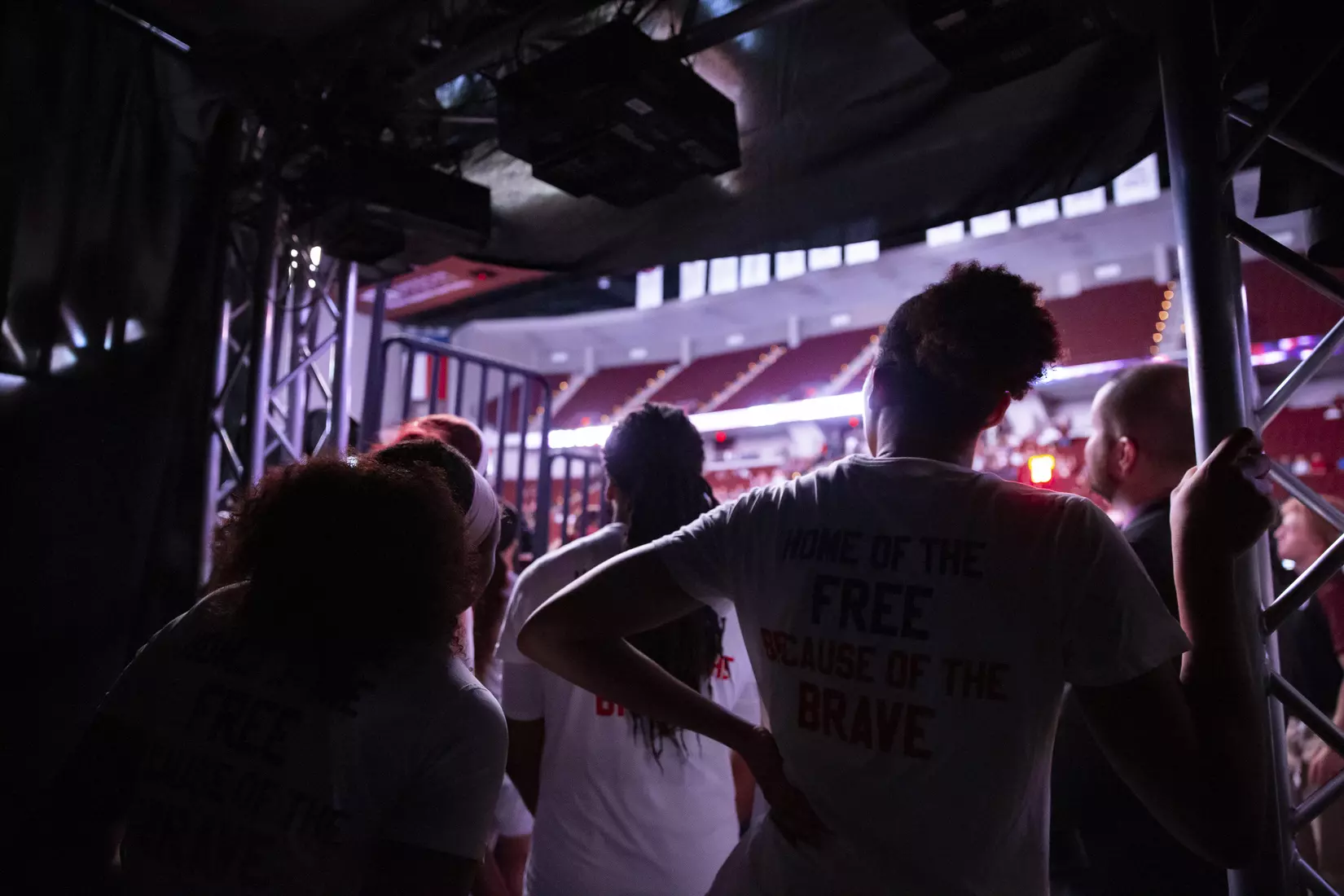 COLLEGE STATION, TX - NOVEMBER 10, 2019 - Texas A&M Aggies WomenÕs Basketball Introductions during the game between the Duke Blue Devils and the Texas A&M Aggies at Reed Arena in College Station, TX. Photo By Craig Bisacre/Texas A&M Athletics