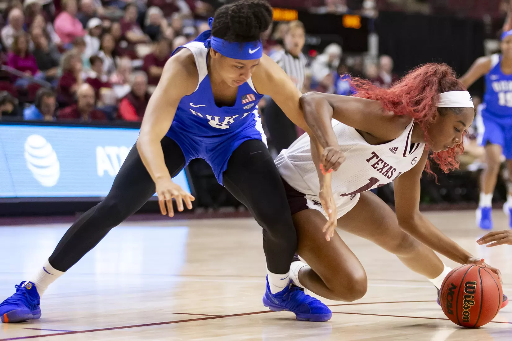 COLLEGE STATION, TX - NOVEMBER 10, 2019 - guard Kayla Wells #11 of the Texas A&M Aggies during the game between the Duke Blue Devils and the Texas A&M Aggies at Reed Arena in College Station, TX. Photo By Craig Bisacre/Texas A&M Athletics