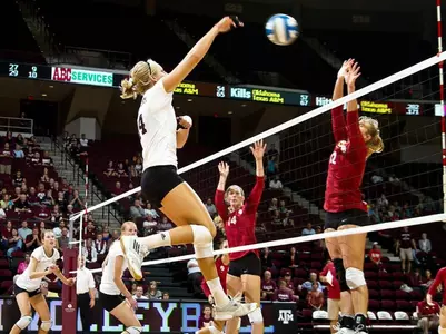 A&M Staves off 3 Match Points, Downs #22 OU, 3-2