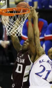 No. 1 Kansas Rallies Past No. 23 Aggies, 79-66