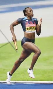 Simone Facey claims World Champs gold as member of Jamaica 4x100 relay