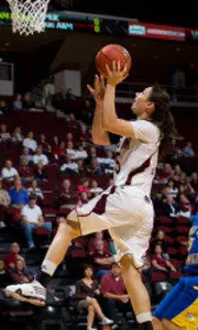 Aggies Cruise to Exhibition Win