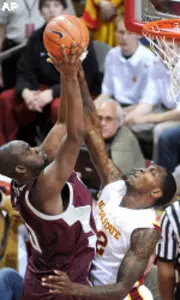 No. 24 Aggies Hold Off Cyclones, 60-56