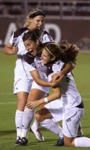 Mathias Leads Aggies to Victory Over Davidson