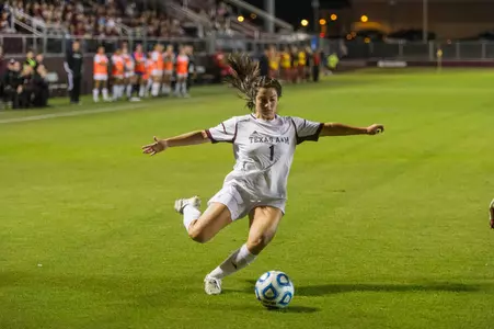 Aggies Complete Exhibition Match at UCLA