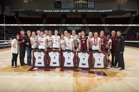 Texas A&M Sweeps South Carolina on Senior Day
