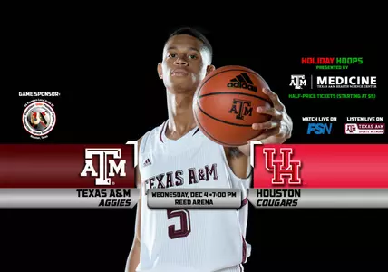 Aggies Set to Host UH at Reed Arena Wednesday