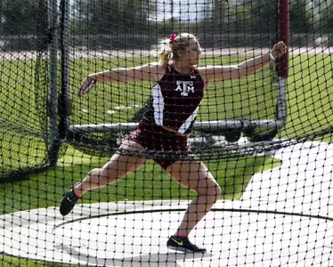 Shelbi Vaughan breaks A&M discus record at Baldy Castillo Invitational