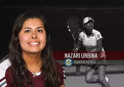 Texas A&M?s Nazari Urbina Named SEC Tennis Player of the Week