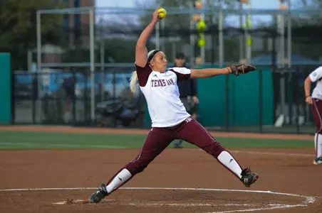 Dumezich Throws 900th Career Strikeout in Aggie Victory
