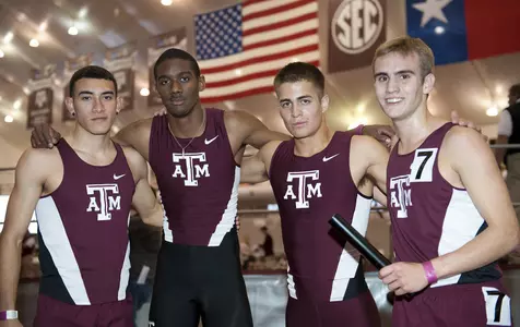 Aggie men win distance medley relay at A&M Team Invitational