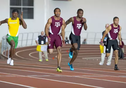 Prezel Hardy, Jr. breaks A&M school record in 60, claims sprint double