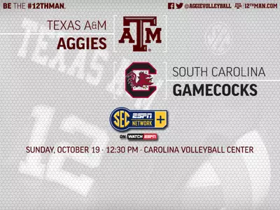 Volleyball Faces Gamecocks Sunday in Columbia, S.C.