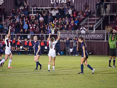 Soccer On to Sweet 16 With 7-2 Romp Past Arizona