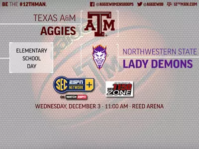 Women's Basketball Hosts Northwestern State, Elementary School Day