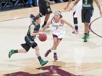 No. 5 Women Move to 12-2, Down North Texas 75-38
