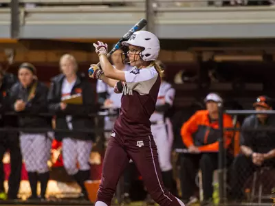Softball Takes Two on Second Day of Aggie Classic