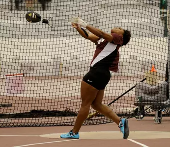Brea Garrett smashes weight throw record, is No. 10 collegian all-time