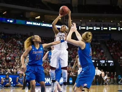 Elite Eight Bound: Aggies Cruise Past DePaul, 84-65