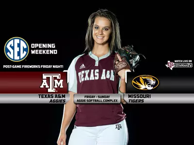 No. 13 Aggie Softball Opens SEC Play at Home Against No. 15 Missouri