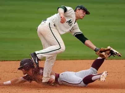 Bratsen Leads 16-Hit Attack as Aggies Down Patriots, 7-3