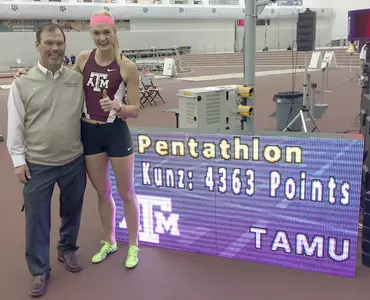 Annie Kunz - school record pentathlon