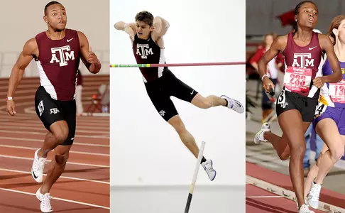 Aggie trio - SEC weekly honor indoors