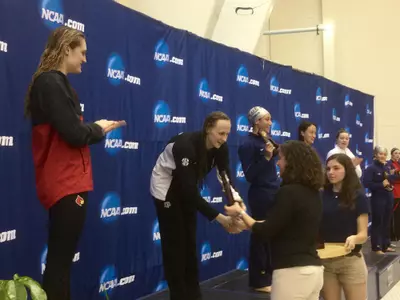 Sarah Gibson 100 fly runnerup