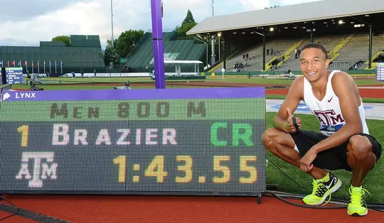 Collegiate record - Donavan Brazier