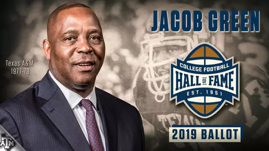 Jacob Green Hall of Fame Graphic