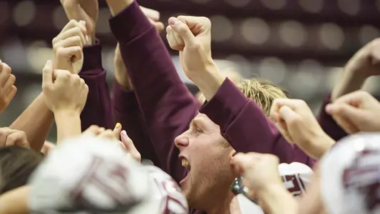 during Swimming and Diving meet against Ohio State