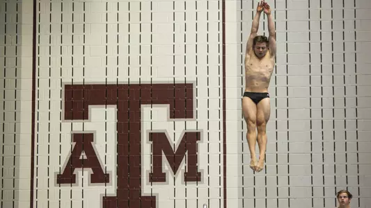 during Swimming and Diving meet against Ohio State