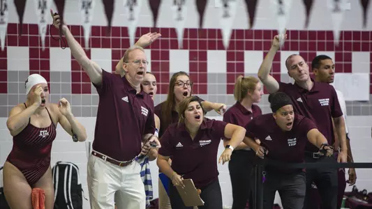 during the meet between the Texas A&M Aggies and the Ohio State Buckeyes
