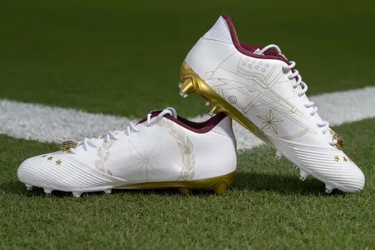 COLLEGE STATION, TX - OCTOBER 24, 2019 - Adidas Ring Cleats in College Station, TX. Photo By Craig Bisacre/Texas A&M Athletics