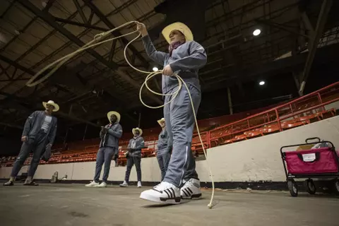 HOUSTON, TX - DECEMBER 23, 2019 - Football Bowl Rodeo in Houston, TX. Photo By Craig Bisacre/Texas A&M Athletics