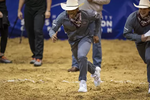HOUSTON, TX - DECEMBER 23, 2019 - Football Bowl Rodeo in Houston, TX. Photo By Craig Bisacre/Texas A&M Athletics