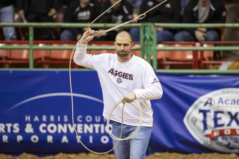 HOUSTON, TX - DECEMBER 23, 2019 - Football Bowl Rodeo in Houston, TX. Photo By Craig Bisacre/Texas A&M Athletics