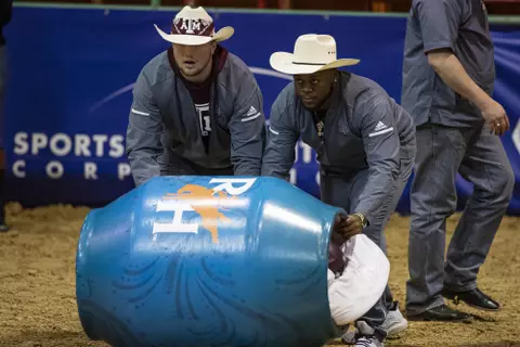 HOUSTON, TX - DECEMBER 23, 2019 - Football Bowl Rodeo in Houston, TX. Photo By Craig Bisacre/Texas A&M Athletics