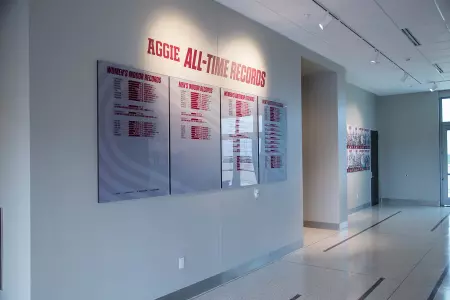 COLLEGE STATION, TX - AUGUST 02, 2019 - Facility Photos of EB Cushing Stadium in College Station, TX. Photo By Advent