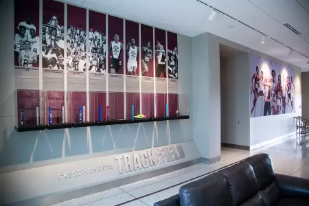 COLLEGE STATION, TX - AUGUST 02, 2019 - Facility Photos of EB Cushing Stadium in College Station, TX. Photo By Advent