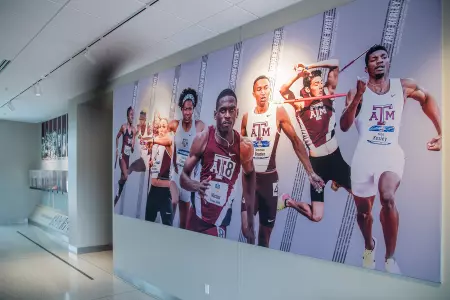 COLLEGE STATION, TX - AUGUST 02, 2019 - Facility Photos of EB Cushing Stadium in College Station, TX. Photo By Advent
