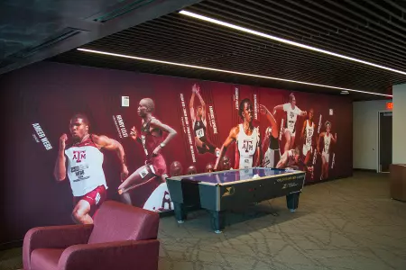 COLLEGE STATION, TX - AUGUST 02, 2019 - Facility Photos of EB Cushing Stadium in College Station, TX. Photo By Advent