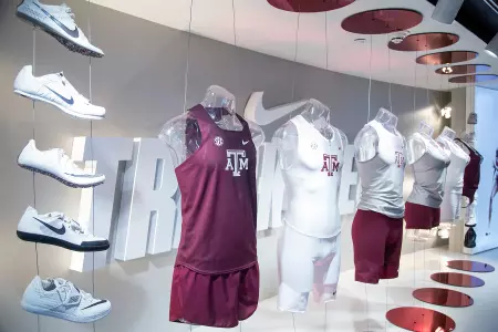 COLLEGE STATION, TX - AUGUST 02, 2019 - Facility Photos of EB Cushing Stadium in College Station, TX. Photo By Advent