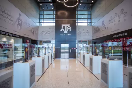COLLEGE STATION, TX - AUGUST 02, 2019 - Facility Photos of EB Cushing Stadium in College Station, TX. Photo By Advent