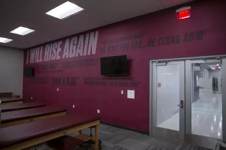 COLLEGE STATION, TX - AUGUST 02, 2019 - Facility Photos of EB Cushing Stadium in College Station, TX. Photo By Advent