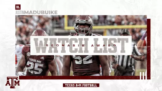 Justin Madubuike Bednarik Award Watch List