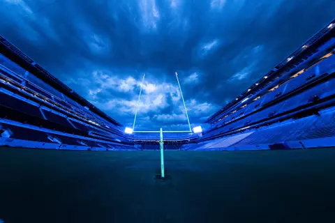 COLLEGE STATION, TX - APRIL 09, 2020 - Light it Blue event at in College Station, TX. Photo By Craig Bisacre/Texas A&M Athletics