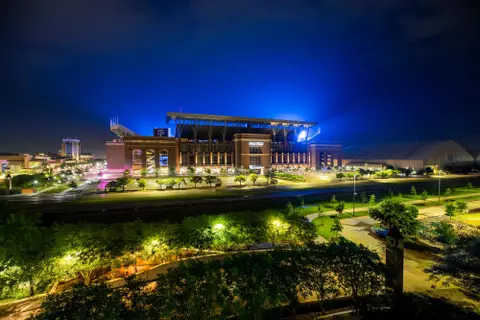 COLLEGE STATION, TX - APRIL 09, 2020 - Light it Blue event at in College Station, TX. Photo By Craig Bisacre/Texas A&M Athletics