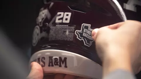 BTHO Racism Helmet Sticker